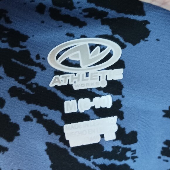 #52 3/$18 - NWT Athletic Works Blue/Black Leggings Size M - Picture 5 of 7